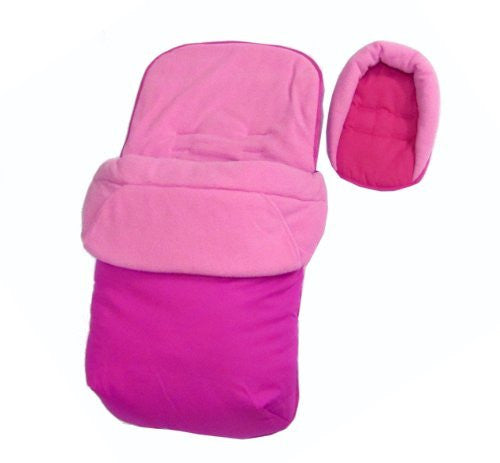 Pink Foot Muff & Heah Hugger To Fit iSafe Pram System Pink - Baby Travel UK
