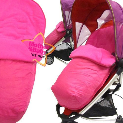 Pink Footmuff To Fit Quinny Zapp Buggy And Petite Star Zia Buggy. - Baby Travel UK
 - 1