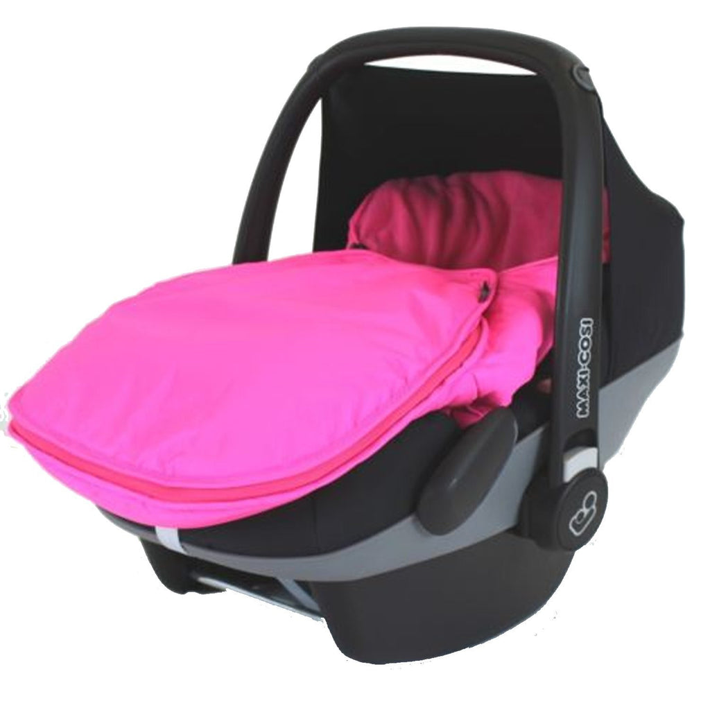 Carseat Footmuff Raspberry Pink Fits Graco Logico Auto Baby Pram Travel System - Baby Travel UK
 - 4