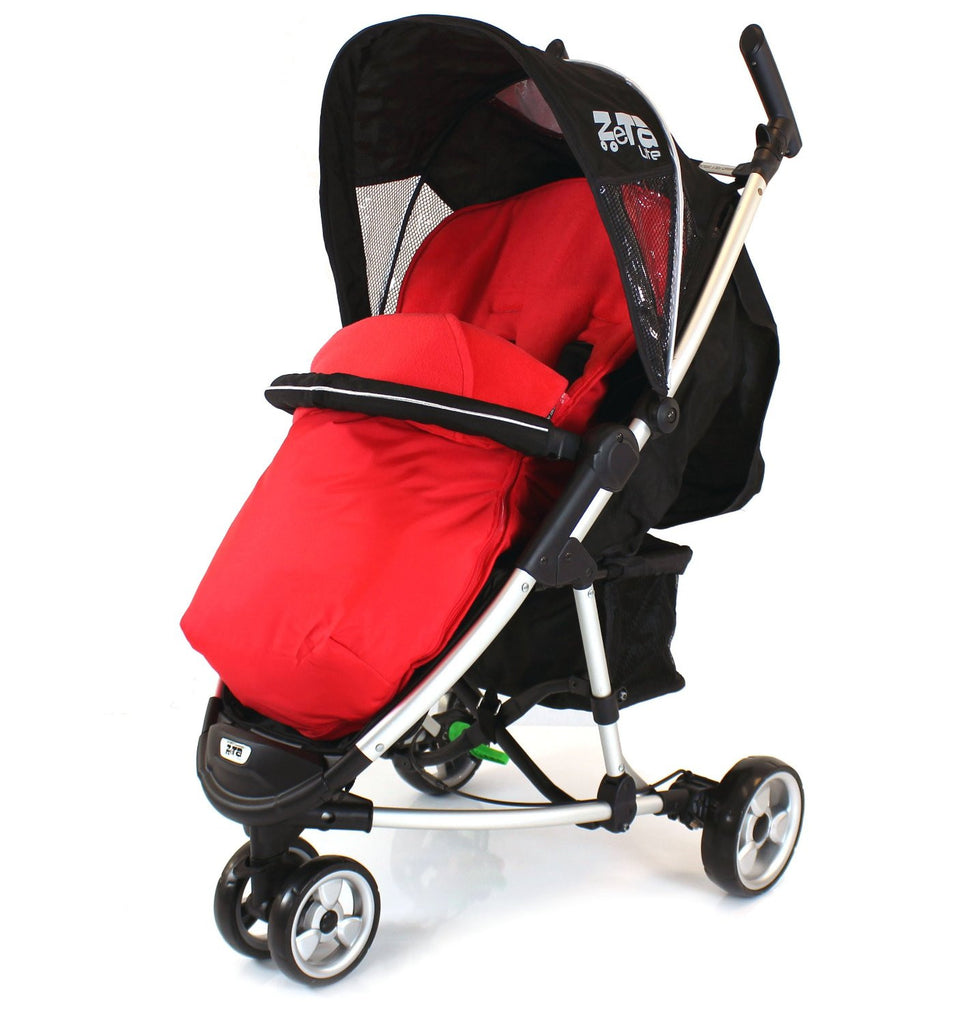 Red Liner Footmuff To Fit Quinny Zapp Buggy Petite Star Zia Obaby Zoma Hauck - Baby Travel UK
 - 1