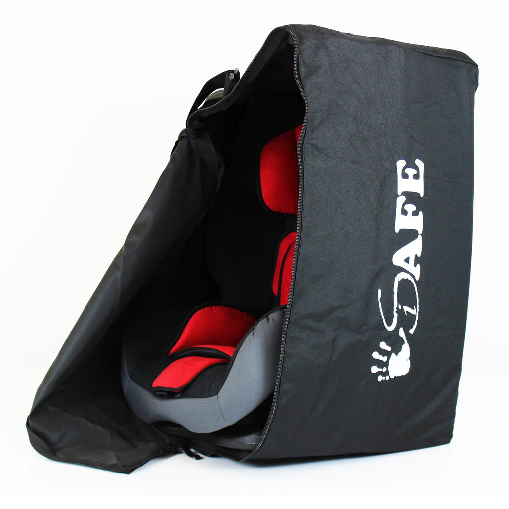 iSafe Carseat Travel / Storage Bag For Axkid Rekid Car Seat (Black/Tetris) - Baby Travel UK
 - 4