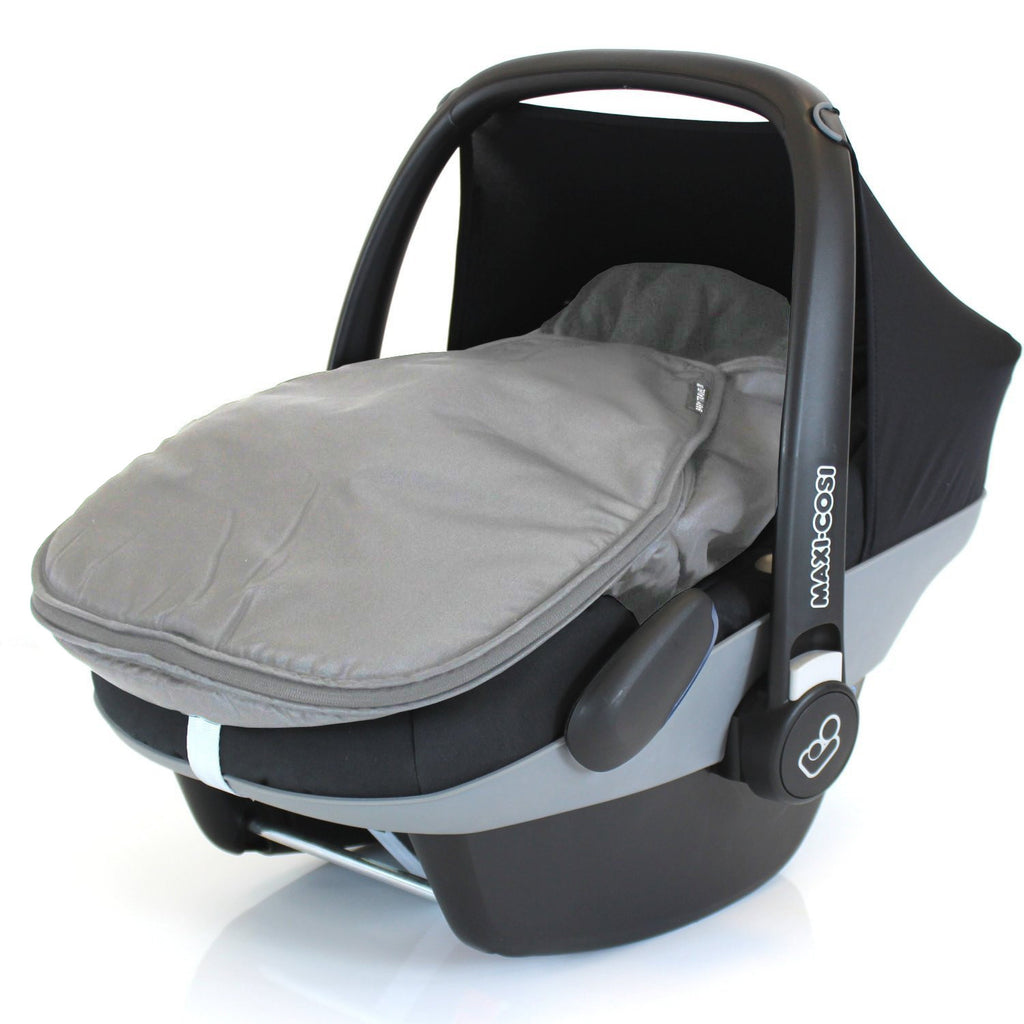 New Footmuff For Maxi Cosi Cabrio Pebble Carseat Universal Grey Fleece Lined - Baby Travel UK
