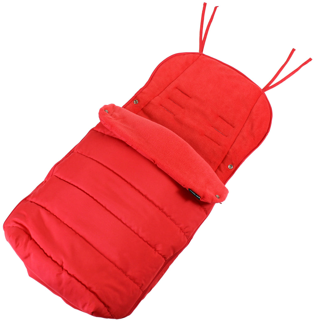 XXL Large Luxury Foot-muff And Liner For Mamas And Papas Armadillo - Warm Red (Red) - Baby Travel UK
 - 2