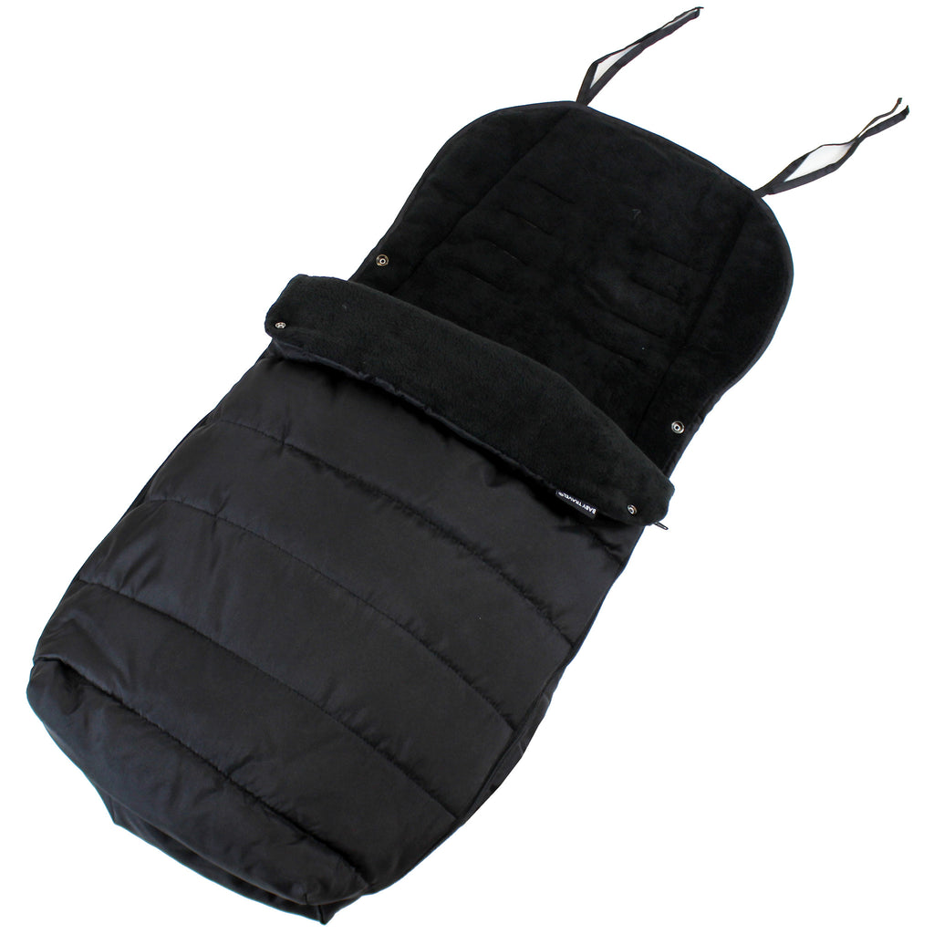 XXL Large Luxury Foot-muff And Liner For Mamas And Papas Armadillo - Black (Black) - Baby Travel UK
 - 2