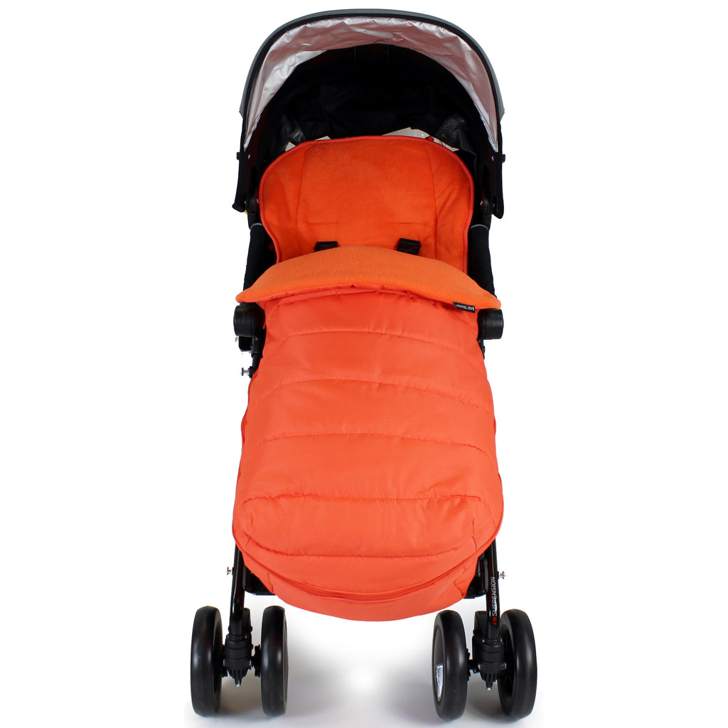 XXL Large Luxury Foot-muff And Liner For Mamas And Papas Armadillo - Orange (Orange) - Baby Travel UK
 - 5