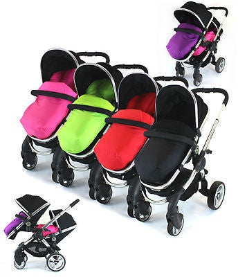 Cosy Toes With Pouches Stroller Liner For iCandy Peach Pear Apple Pram (lite) - Baby Travel UK
 - 1