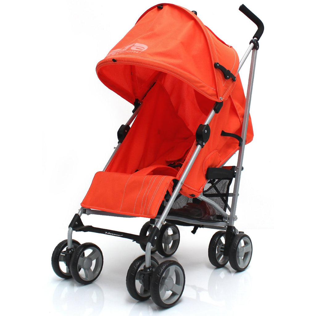 Zeta Vooom Stroller Orange Luxury Padded Liner - Baby Travel UK
 - 2