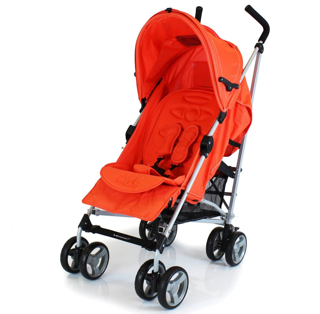Zeta Vooom Stroller Orange Luxury Padded Liner - Baby Travel UK
 - 1