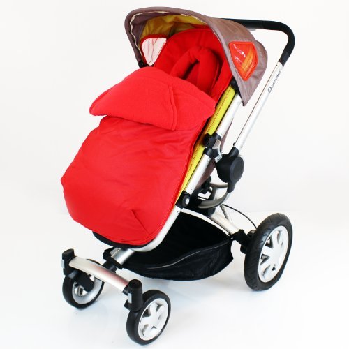 Footmuff Cosytoes & Head Hugger - Red Fits Silver Cross Pop - Baby Travel UK
 - 1