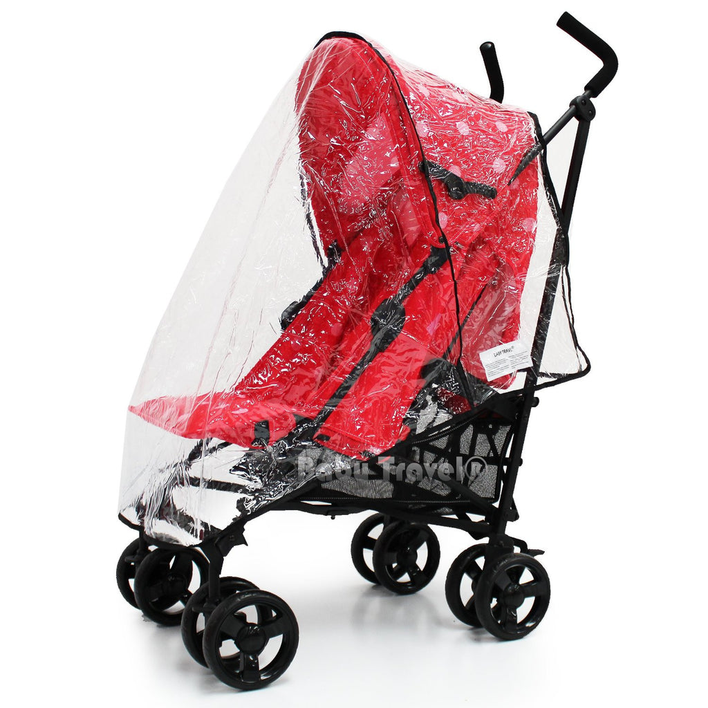 Raincover Throw Over For Zeta Vooom Stroller Buggy Rain Cover - Baby Travel UK
 - 2