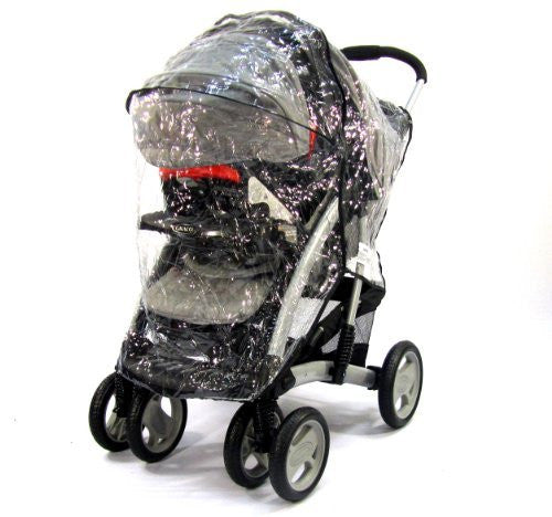 Zipped Travel System Raincover For Graco Pram Stroller - Baby Travel UK
 - 1