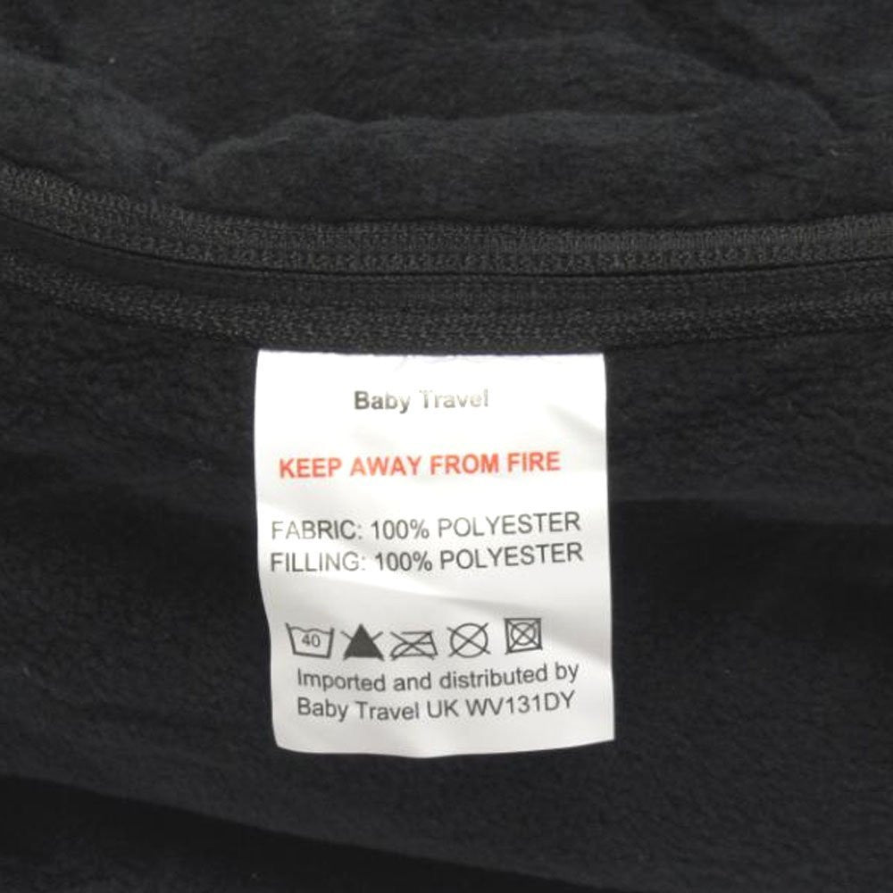 Black Universal Pushchair Stroller Buggy Footmuff - Baby Travel UK
 - 5