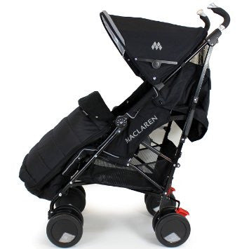 New Luxury Footmuff Liner - Black Fit Obaby Atlas, Tippitoes Stroller Mamas & Pa - Baby Travel UK
 - 1