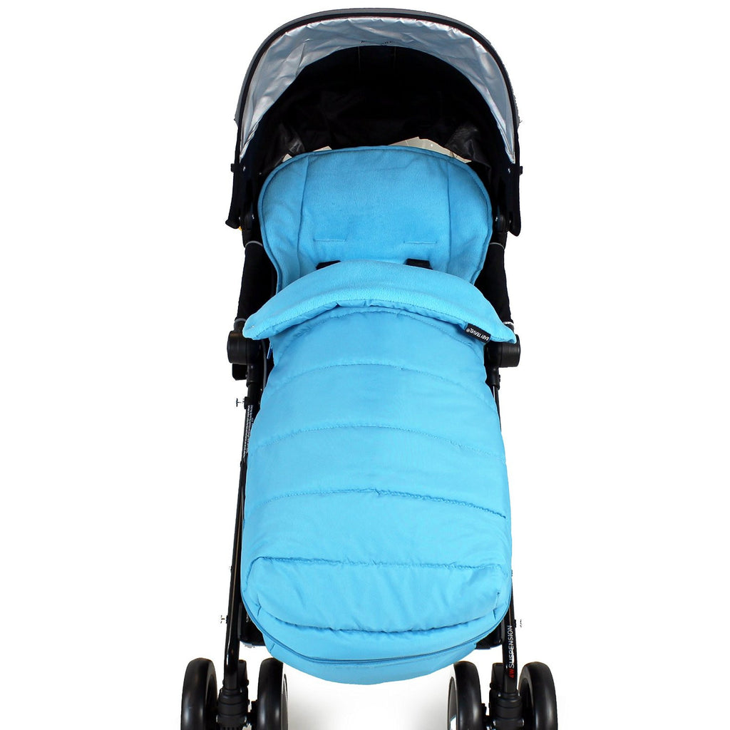 New Luxury Footmuff Liner Ocean (blue) Fit Obaby Atlas Tipitoes Stroller - Baby Travel UK
 - 2