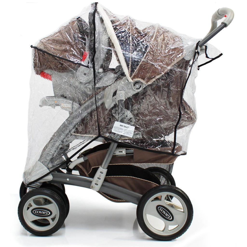 Raincover Zipped For Graco Quattro Tour Sport Travel System - Baby Travel UK
 - 5