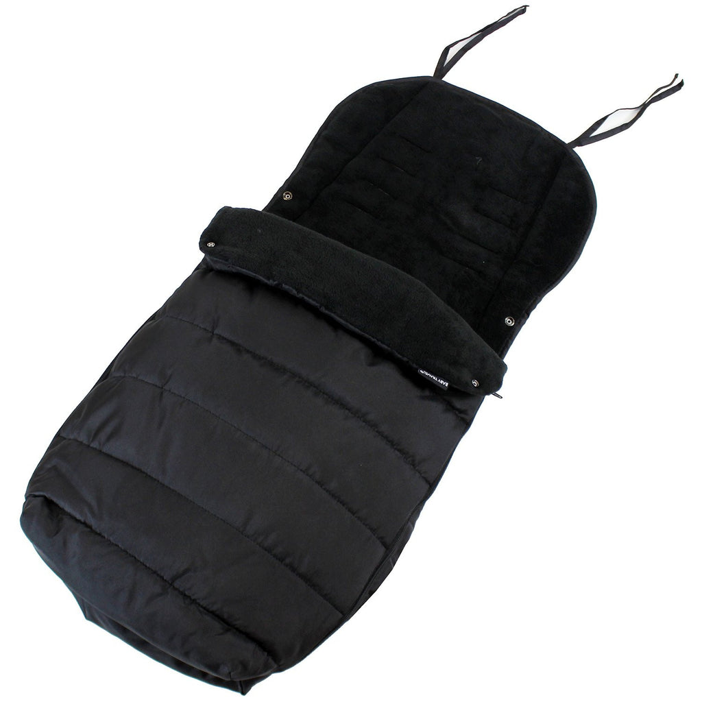 Black Universal Pushchair Stroller Buggy Footmuff - Baby Travel UK
 - 7