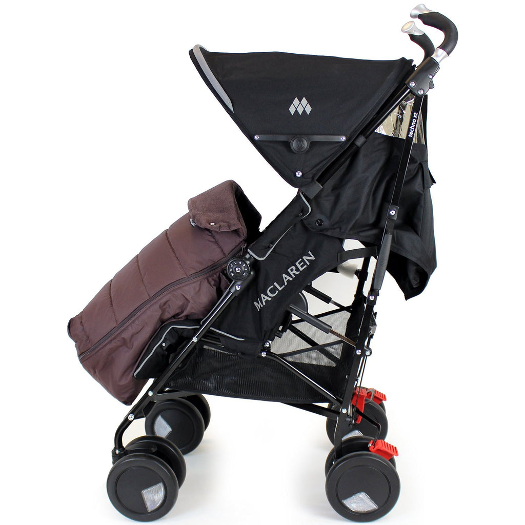 New Luxury Footmuff - Hot Chocolate Fit Maclaren Quest Triumph Techno 2012 Rangre - Baby Travel UK
 - 4