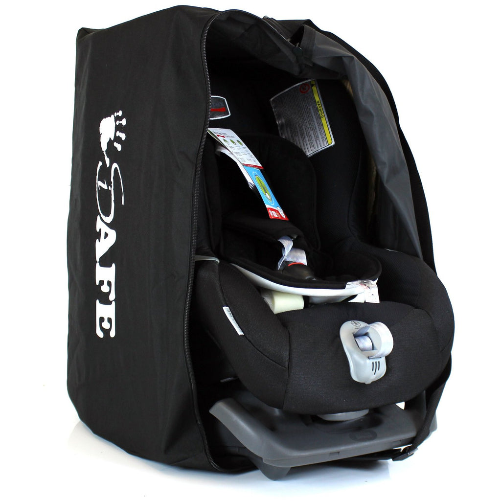 iSafe Universal Carseat Travel / Storage Bag For Caretero Falcon Car Seat (Black) - Baby Travel UK
 - 5