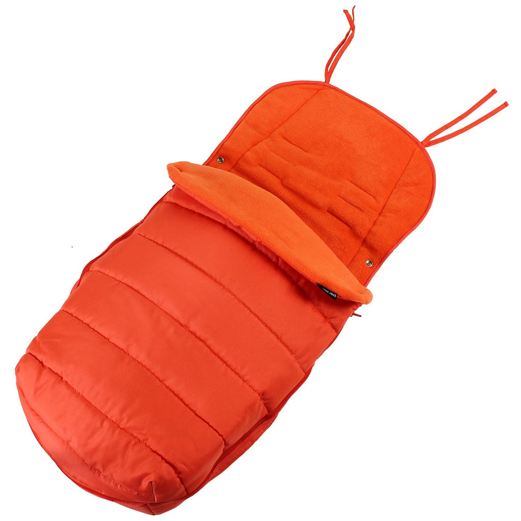 New Luxury Padded Footmuff Liner Orange Fit Obaby Atlas Tipitoes Stroller - Baby Travel UK
 - 2