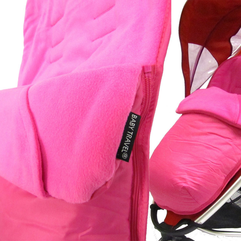 New Pink Padded Footmuff & Liner To Fit Quinny Zapp Petite Star Zia Obaby Zoma - Baby Travel UK
 - 3