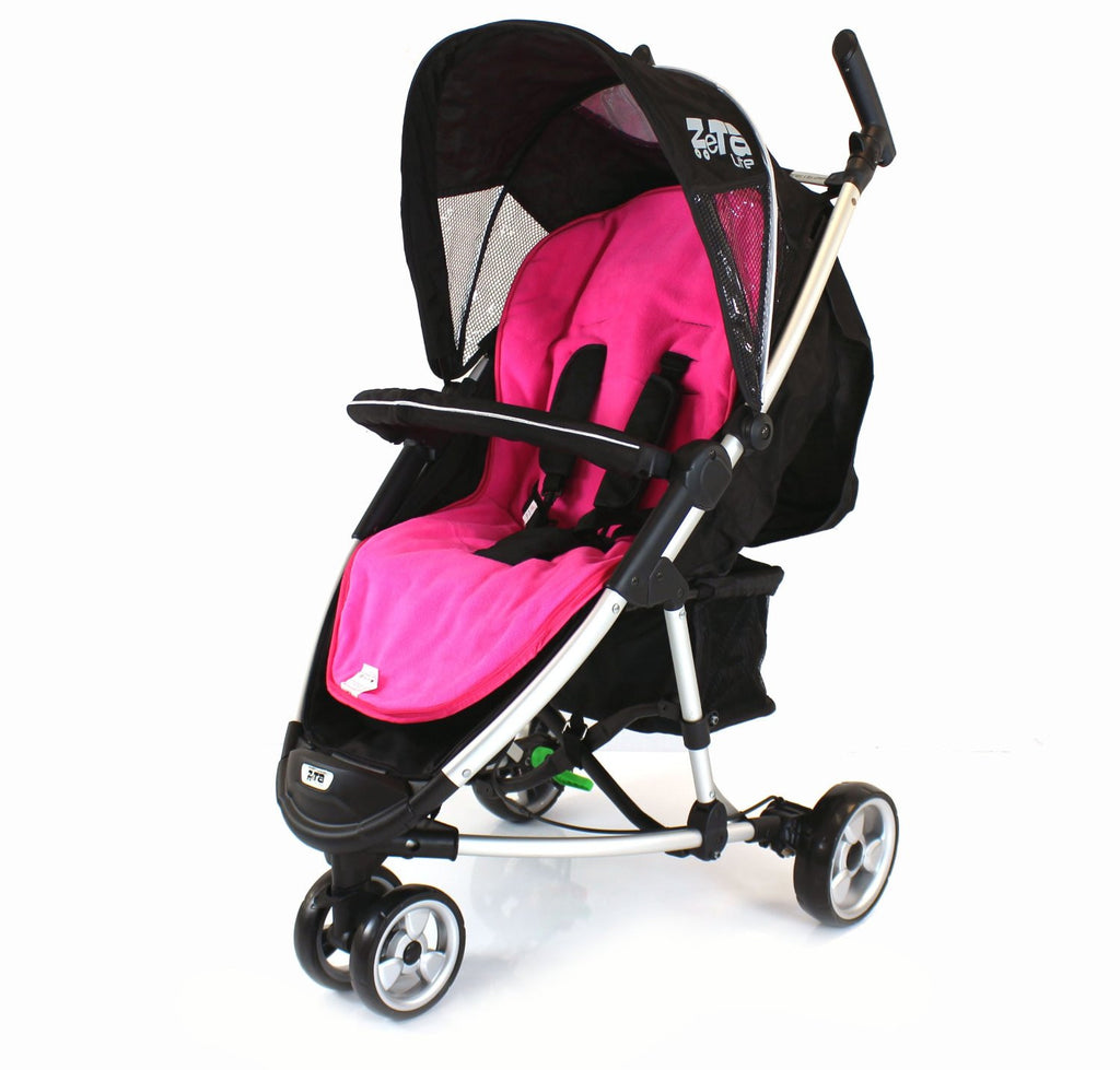 New Pink Padded Footmuff & Liner To Fit Quinny Zapp Petite Star Zia Obaby Zoma - Baby Travel UK
 - 4