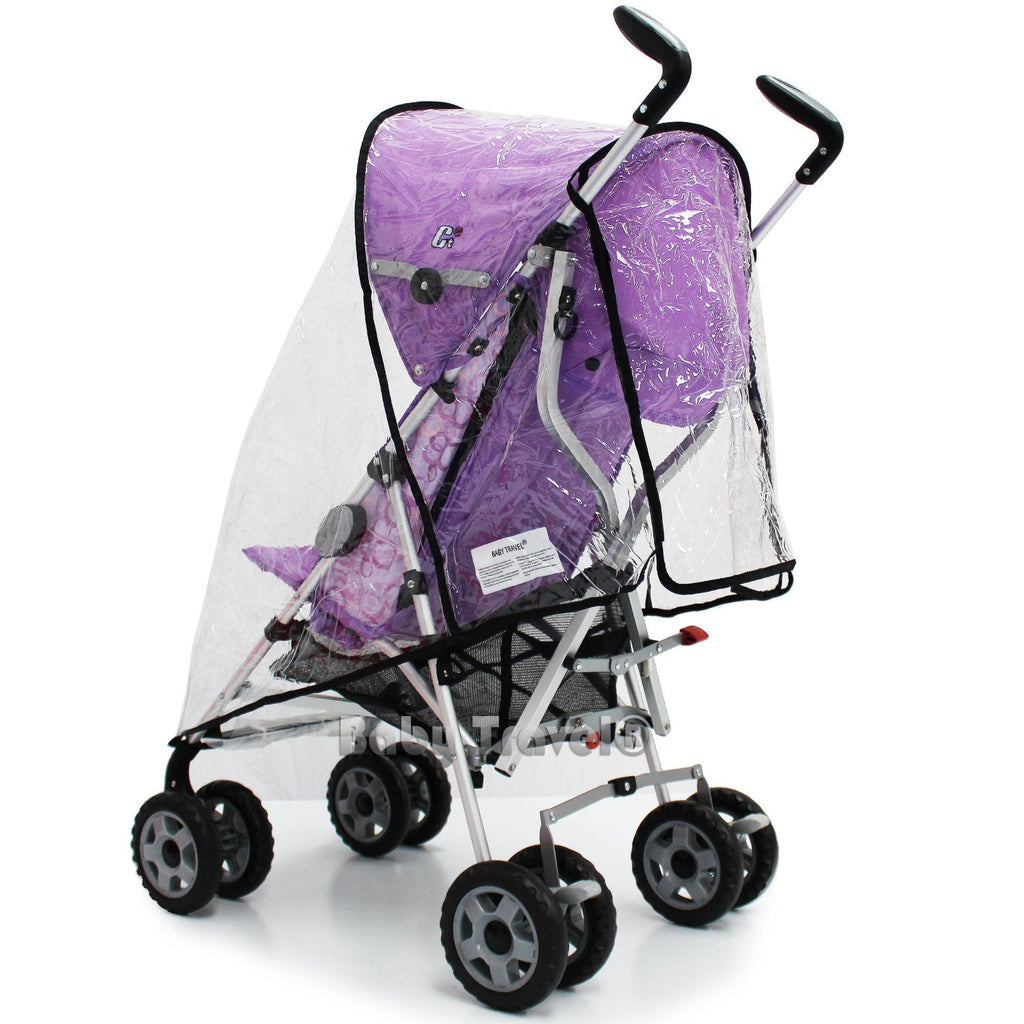 Rain Cover To Fit OBaby Atlas Black Stroller (Sand Hood) - Baby Travel UK
 - 2