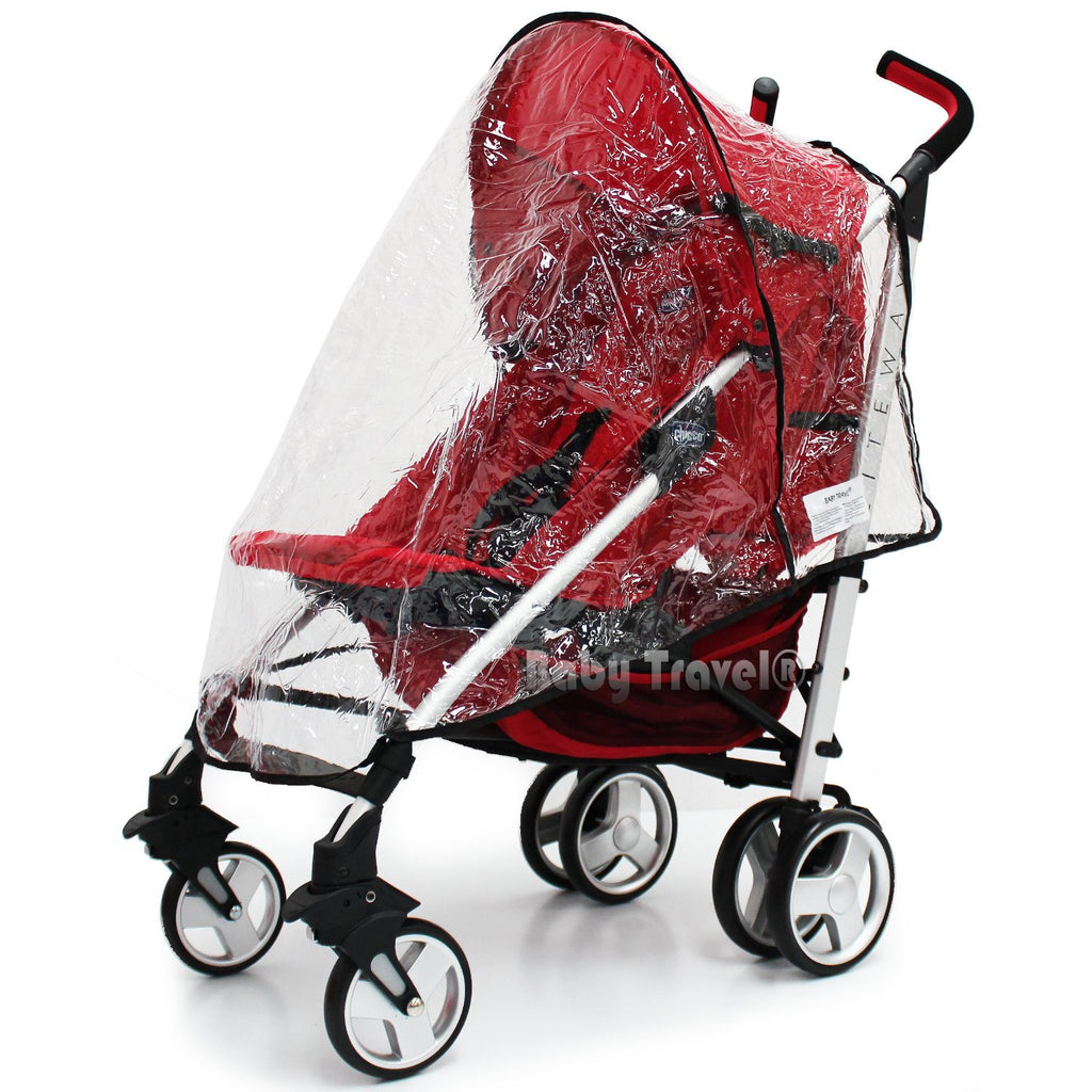 New Raincover Throw Over For Chicco Liteway Stroller Buggy Rain Cover - Baby Travel UK
 - 1