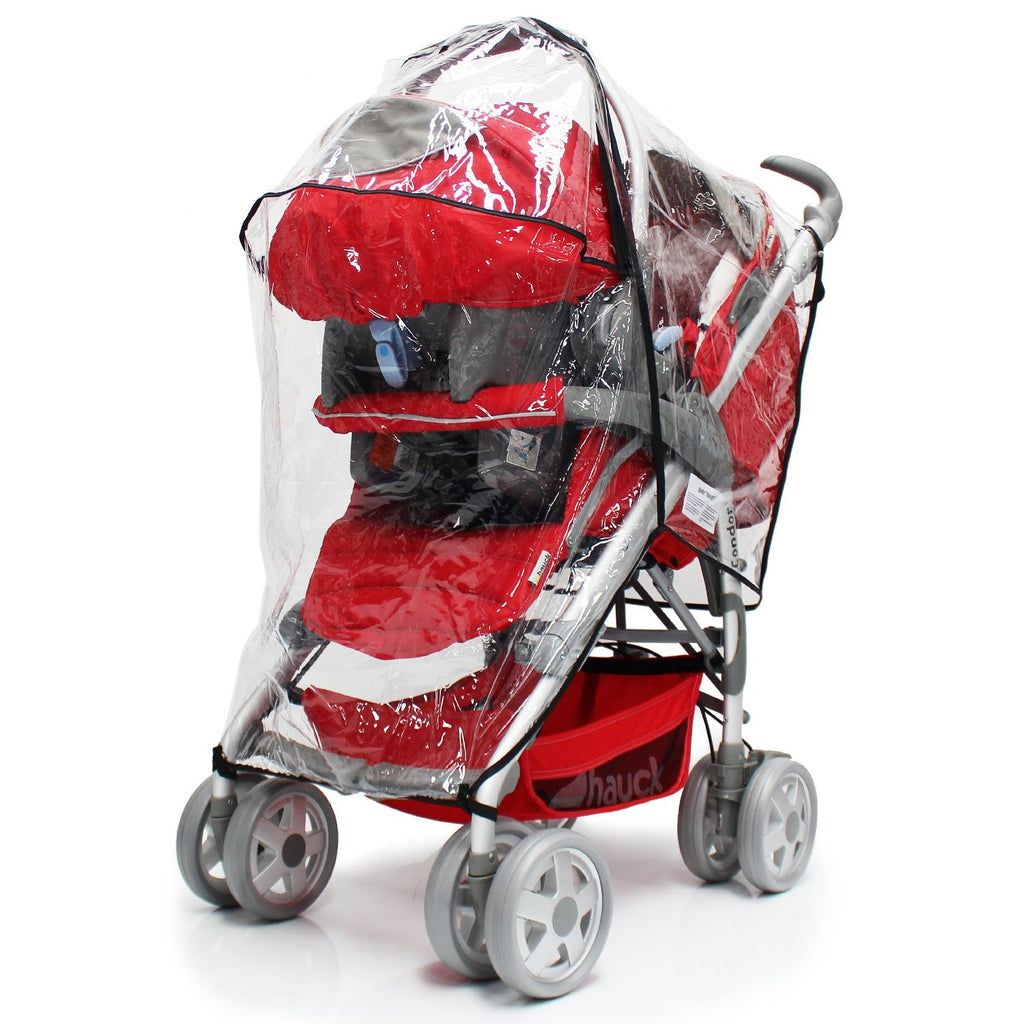 Raincover For Quinny Moodd White Cabriofix Travel System (Grey Gravel) - Baby Travel UK
 - 5