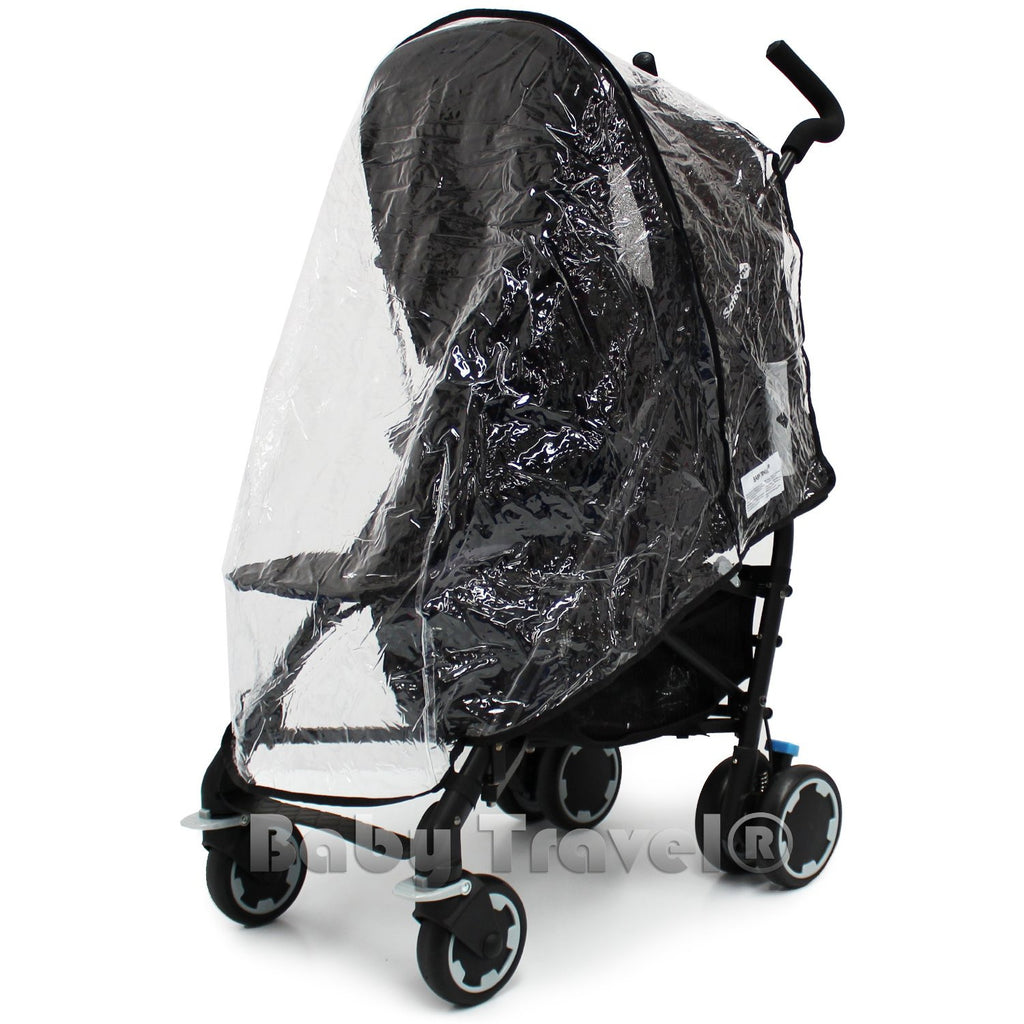 Rain Cover To Fit OBaby Atlas Black Stroller (Sand Hood) - Baby Travel UK
 - 1