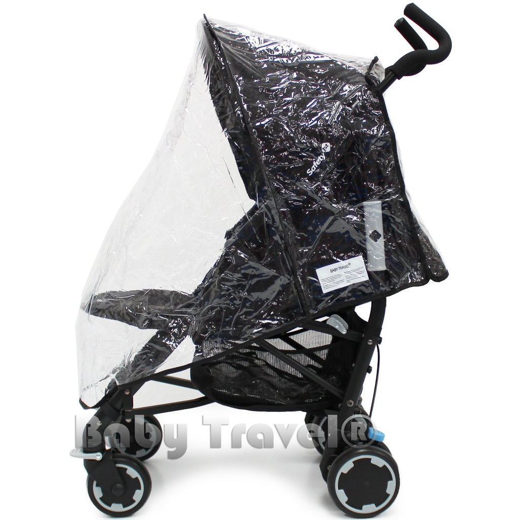 Rain Cover To Fit OBaby Atlas Black Stroller (Sand Hood) - Baby Travel UK
 - 3