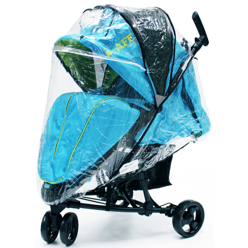 iSafe Visual 3 Rain Cover Stroller three Wheeler Raincover - Baby Travel UK
 - 1