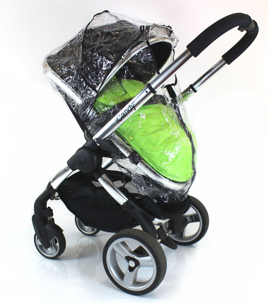 Zipped Raincover Fits Icandy Pear Apple Peach Strawberry Pushchair Carrycot Mode - Baby Travel UK
 - 2