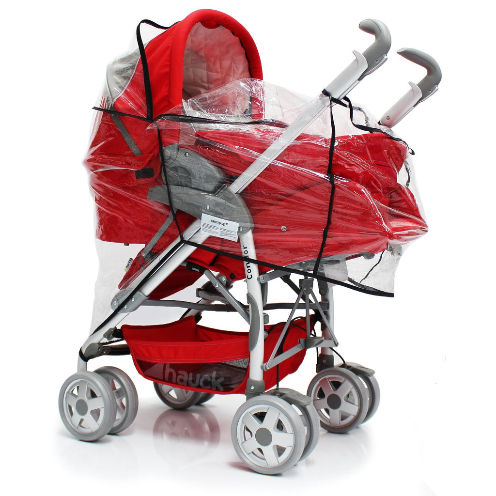 Raincover For Quinny Moodd White Cabriofix Travel System (Grey Gravel) - Baby Travel UK
 - 4