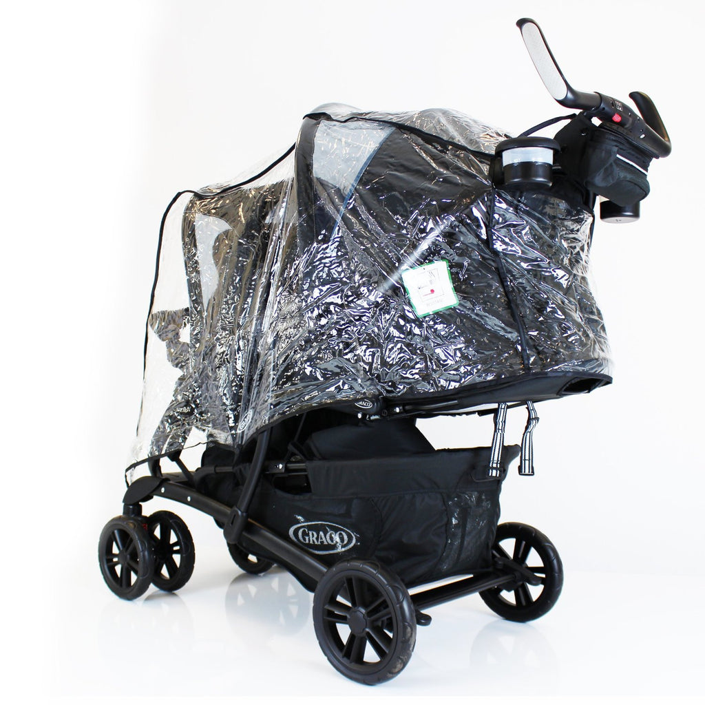 Universal Tandem Pushchair Raincover - Graco Stadium Safety 1st Or Similar Twin - Baby Travel UK
 - 2