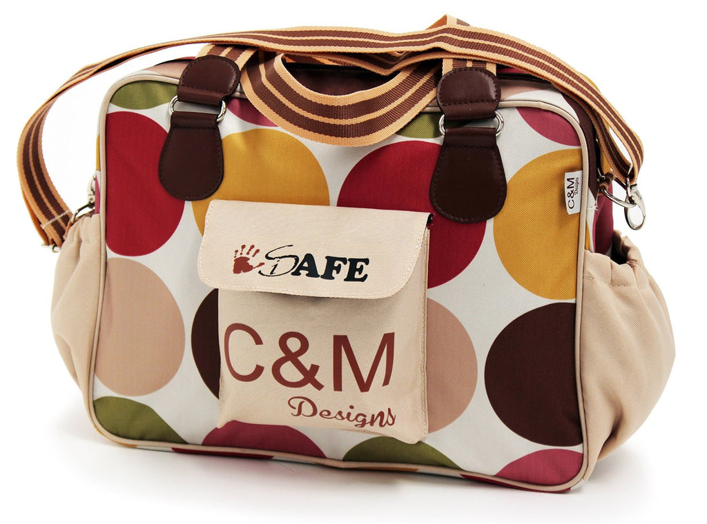 iSafe Changing Bag Luxury Quality - C&M (Design) Designer Baby Nappy Bag - Baby Travel UK
 - 1