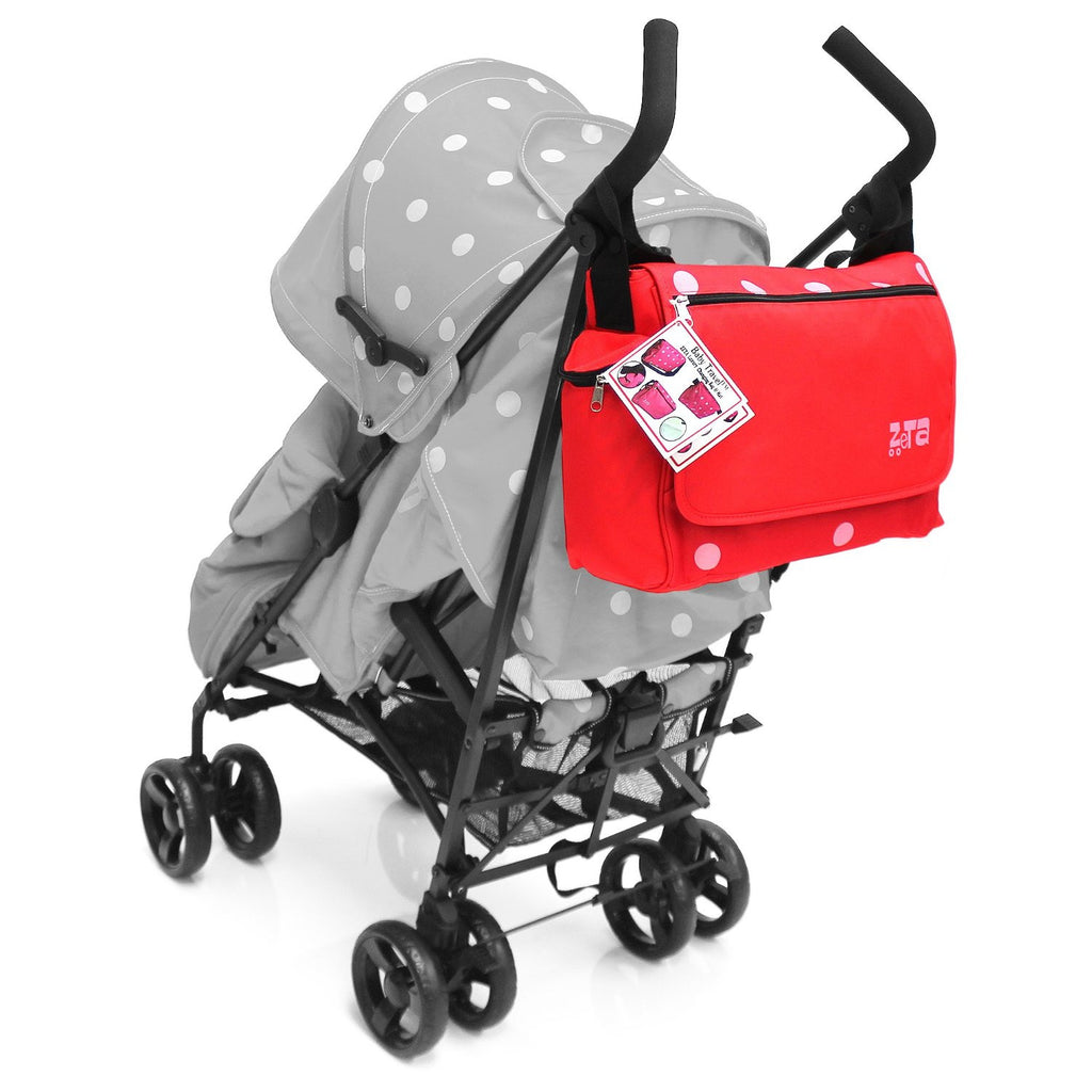 Baby Travel Zeta Changing Bag - Red Dots - Baby Travel UK
 - 2
