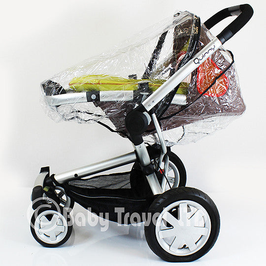 Rain Cover Fit Silver Cross Surf Pram Pushchair & Carrycot Mode Zipped - Baby Travel UK
 - 3