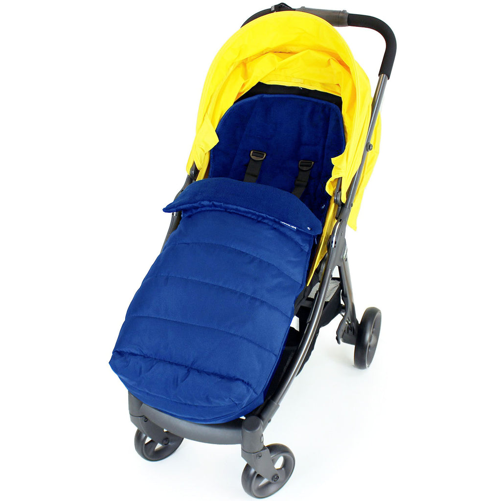 XXL Large Luxury Foot-muff And Liner For Maclaren Techno XT - Navy (Navy) - Baby Travel UK
 - 3