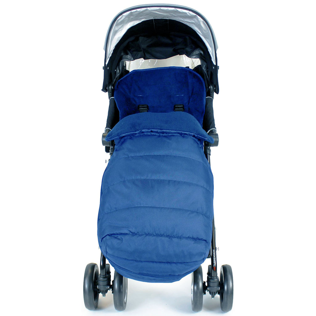 Universal Deluxe 2 In 1 Footmuff Buggy Cosytoes To Fit Graco Evo Pushchair - Navy - Baby Travel UK
 - 4