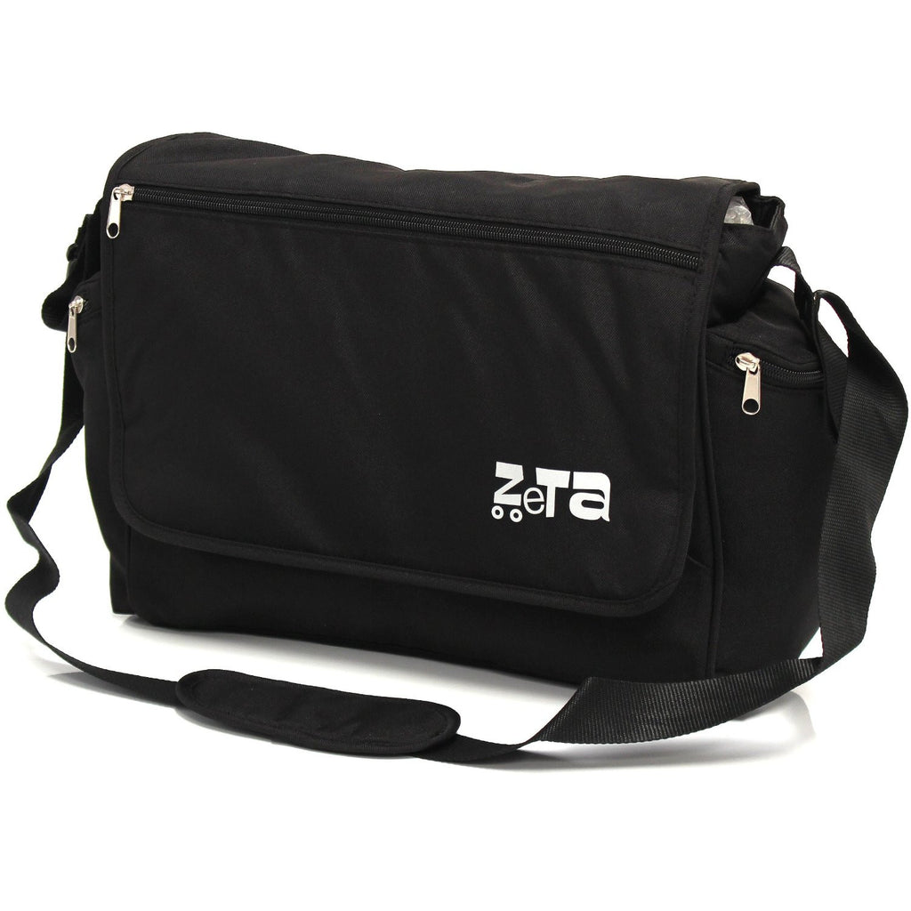 Baby Travel Zeta Changing Bag Plain BLACK Complete With Changing Matt - Baby Travel UK
 - 2