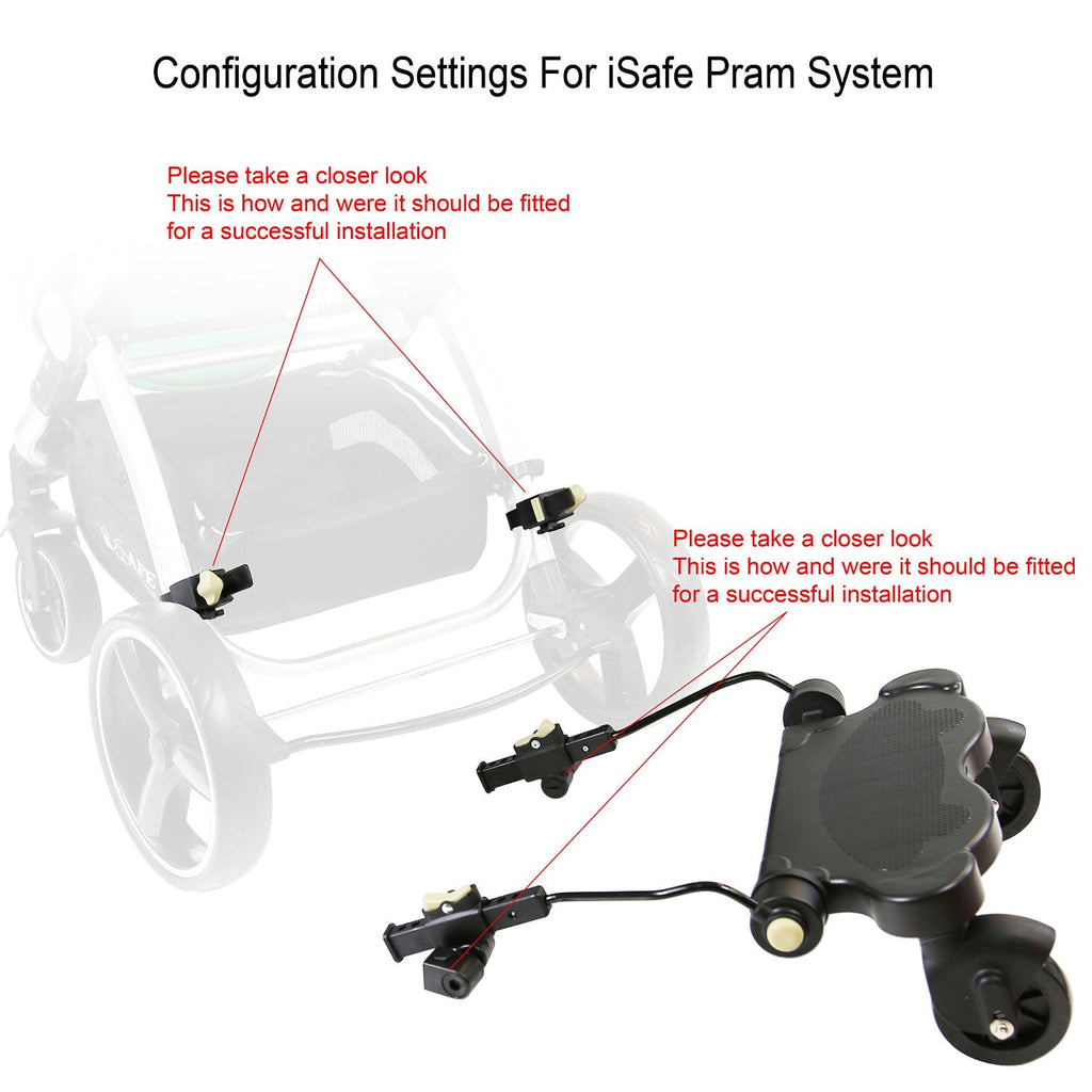 Buggy Pram Board (Universal) Fits iSafe Pram System i DiD iT - Baby Travel UK
 - 8