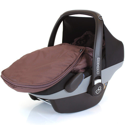 New Carseat Footmuff Hot Chocolate Brown Fits Graco Symbio Mosaic Mirage Quattro - Baby Travel UK
 - 1