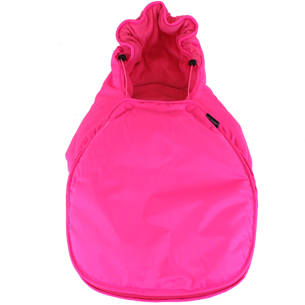 Carseat Footmuff Raspberry Pink Fits Graco Logico Auto Baby Pram Travel System - Baby Travel UK
 - 2