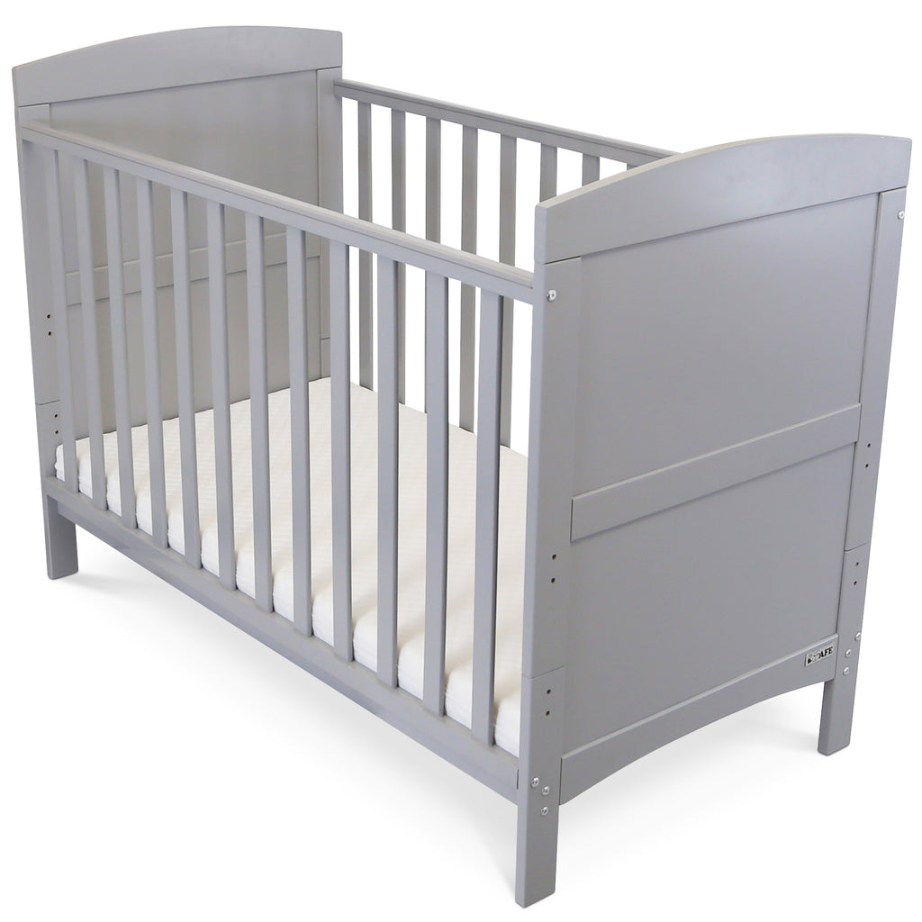 Cheap Baby Bed Cot Crib Grey
