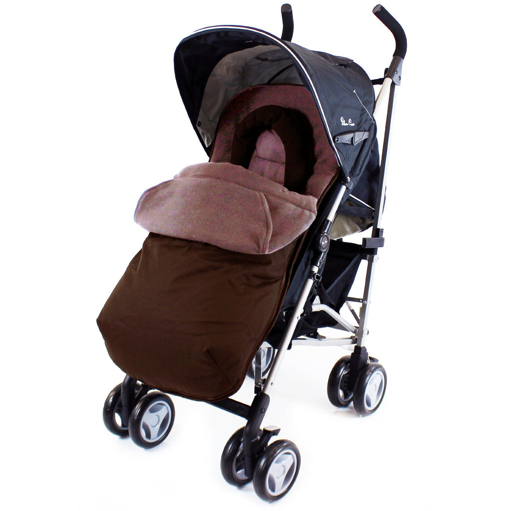 Footmuff To Fit Petite Star Zia, Quinny Buzz - Hot Chocolate (Brown) - Baby Travel UK
 - 3