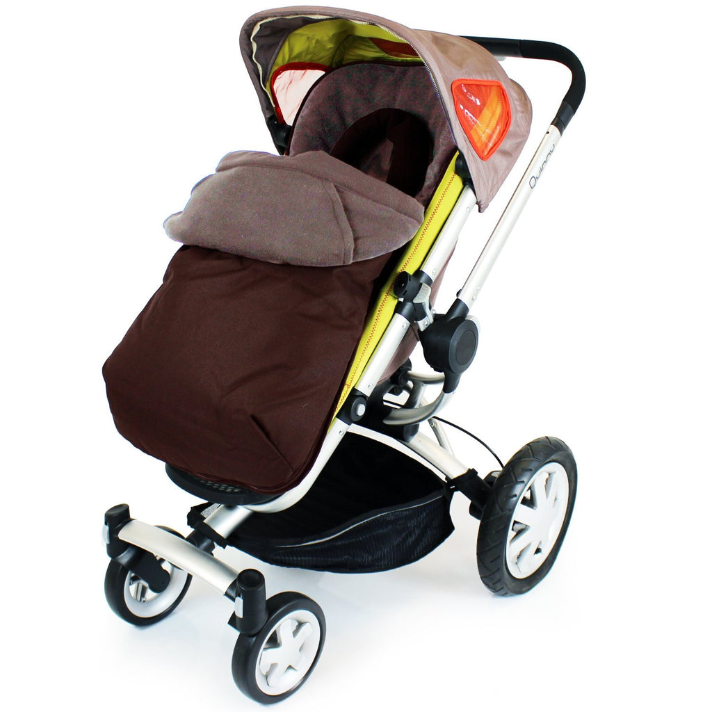 Footmuff To Fit Petite Star Zia, Quinny Buzz - Hot Chocolate (Brown) - Baby Travel UK
 - 2