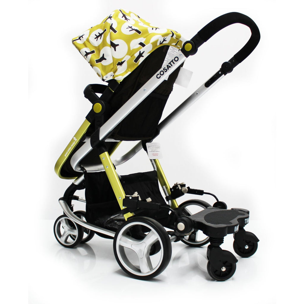 Buggy Stroller Pram Board To Fit Cosatto Giggle - Black/Grey - Baby Travel UK
 - 9