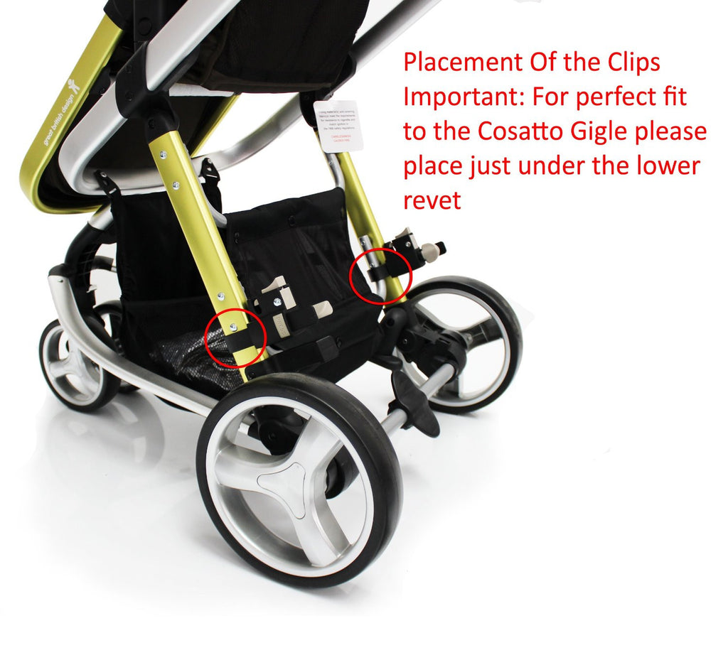 Buggy Stroller Pram Board To Fit Cosatto Giggle - Black/Grey - Baby Travel UK
 - 7
