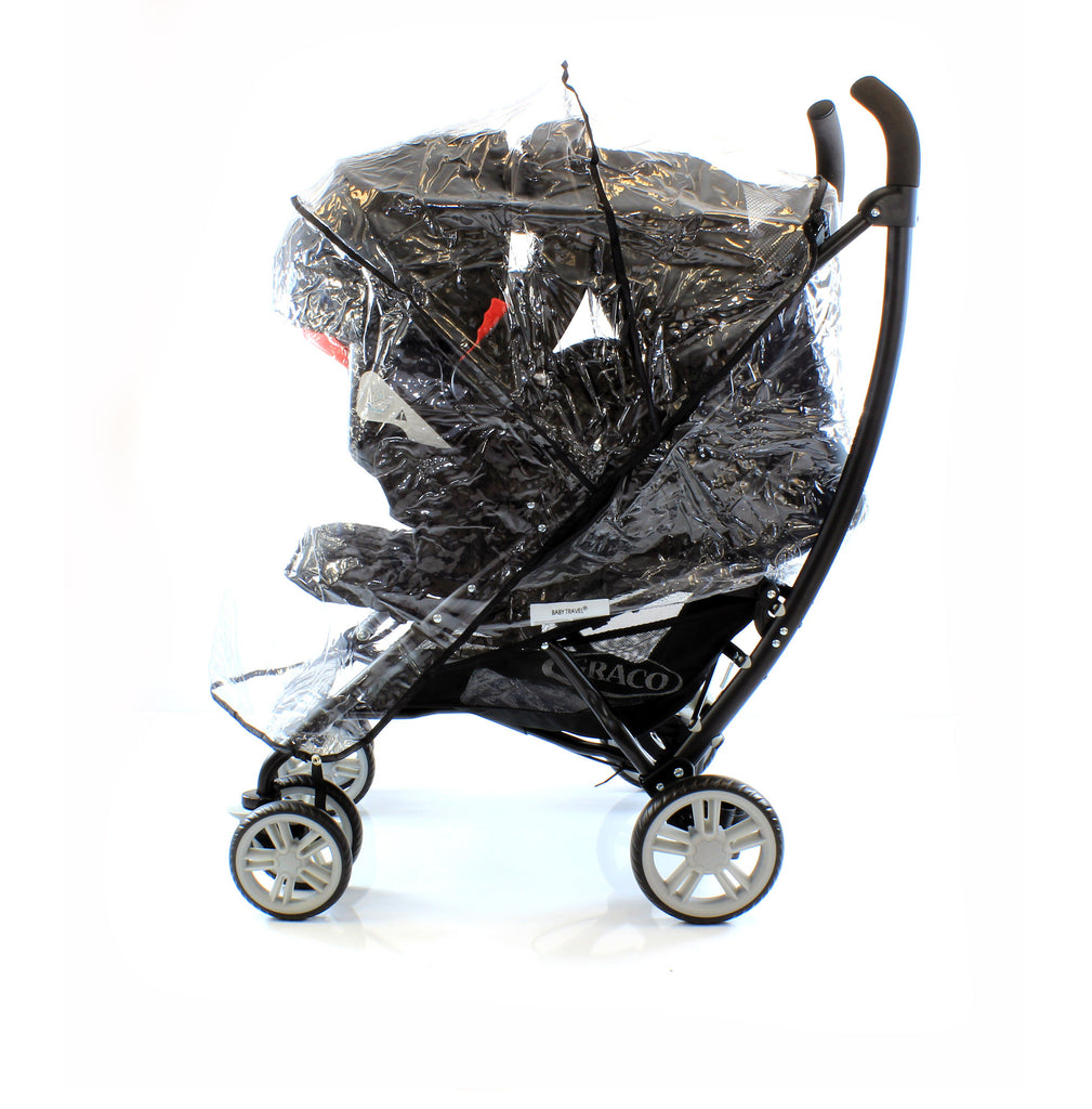 Universal Raincover To Fit Graco Mirage Classic & Graco Mosaic Travel System - Baby Travel UK
 - 4