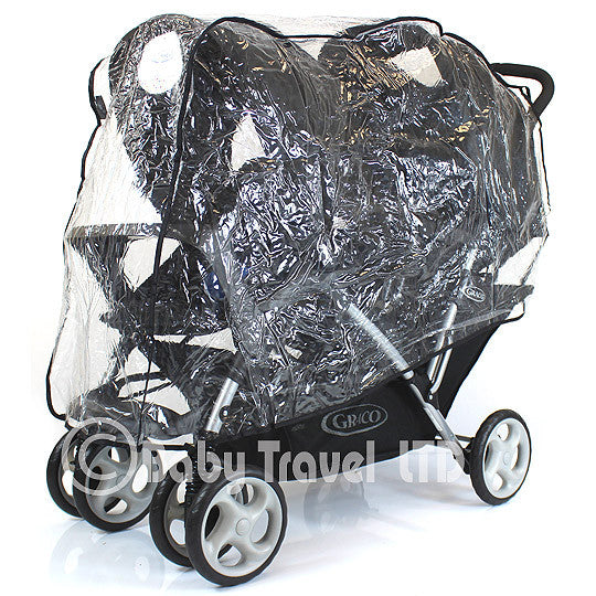 Tandem Raincover For Combi Caterpillar Stroller Double Buggy Rain Cover - Baby Travel UK
 - 1